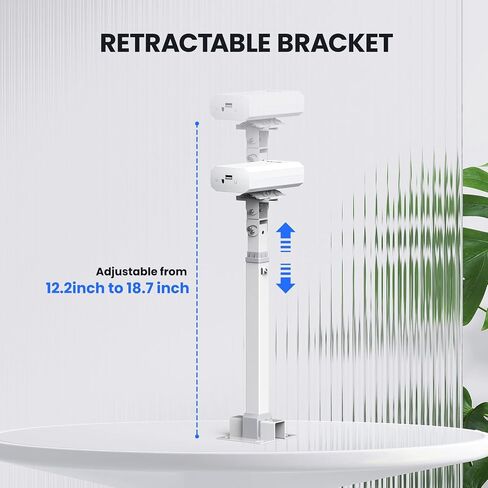 Security Camera Mount,Universal Bracket Wall Mount Telescopic Adjustable for Security Camera Wireless Bridge, Length Retractable,360° Rotation, Wall & Ceiling Installation,2 Pack in Saudi Arabia