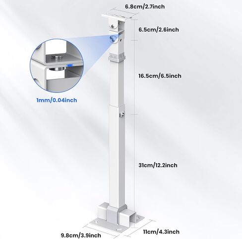 Security Camera Mount,Universal Bracket Wall Mount Telescopic Adjustable for Security Camera Wireless Bridge, Length Retractable,360° Rotation, Wall & Ceiling Installation,2 Pack in Saudi Arabia