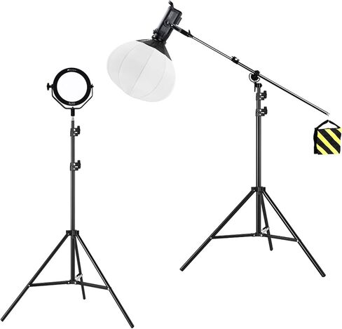 LAPGOOD Light Stand 2M/ 78'' Aluminum Photography Tripod Stand Black for Studio Photography, Light Flash, Softbox, Reflector in Kuwait