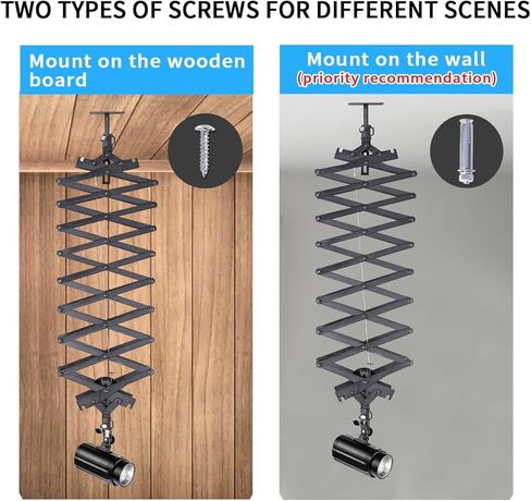 GIJUANRING 2M Pantograph Studio Photography Ceiling Rail System for Photography Studio Video Strobe Light, Monolight, Softbox(2 Packs) in Kuwait