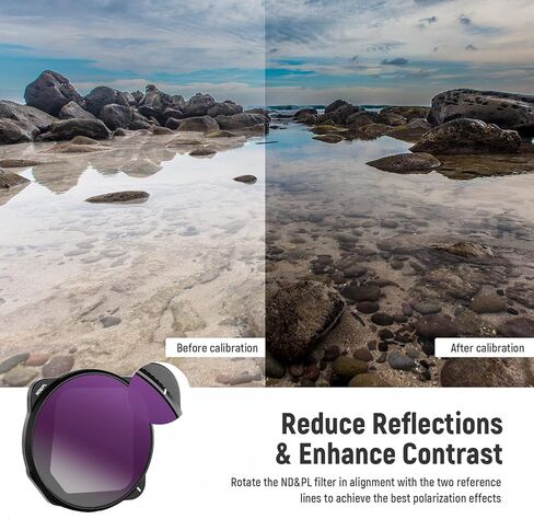 NEEWER ND Lens Filter Set Compatible with DJI Mavic 3, 4-Pack ND/PL Polarized Lens Filters, ND8/PL, ND16/PL, ND32/PL, ND64/PL Filter Only for Mavic 3 / Mavic 3 Cine Drones Accessories in Saudi Arabia