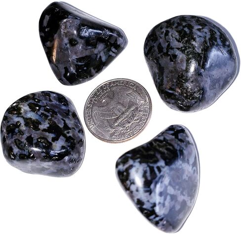 مجموعة من 2 قطعة ميستيك ميرلينيت كبيرة من الدرجة ايه ايه، عينات من الاحجار الكريمة الكريستالية العلاجية الطبيعية المصقولة والمصقولة من مدغشقر in Kuwait