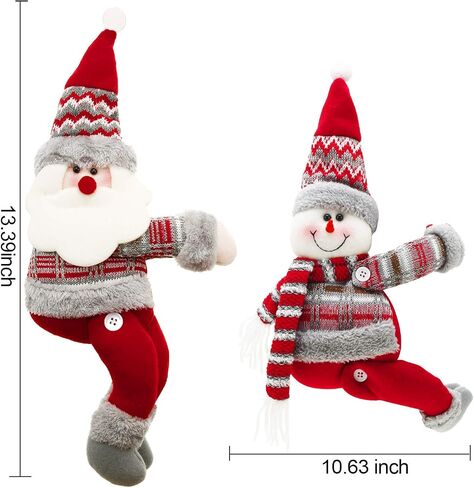 2 Pieces Christmas Curtain Buckle Christmas Window Decorations Cartoon Curtain Tieback Curtain Hook for Living Room Bedroom Home Decor (Santa Claus and Snowman Style) in Saudi Arabia