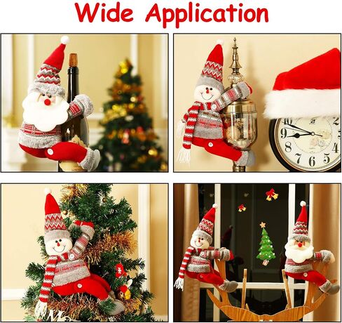 2 Pieces Christmas Curtain Buckle Christmas Window Decorations Cartoon Curtain Tieback Curtain Hook for Living Room Bedroom Home Decor (Santa Claus and Snowman Style) in Saudi Arabia