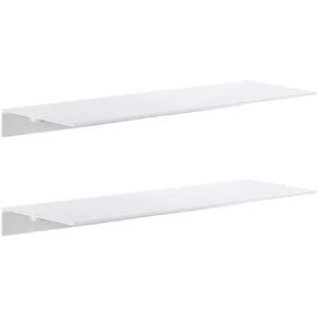 Modern Floating Shelf Wall Mounted Heavy Duty for Living Room Bedroom Bathroom, 12 Inch, Black, 2 Pack in Kuwait