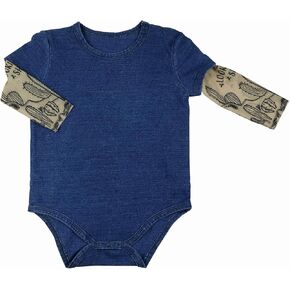 Stephan Baby Snapshirt-Style Diaper Cover with Tattoo Sleeves, Black, 6-12 Months in Kuwait