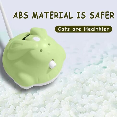 ZALBYUY Cat Laser Toy, Interactive Cat Toy with Laser Pointer, Automatic Cat Toy USB Rechargeable Cat Wand Toy with Feather, 4-in-1 Smart Kitten Toys for Pet Exercise Playing, 3 Modes in Kuwait