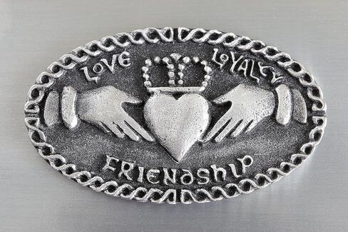 Biddy Murphy Irish Claddagh Pewter Jewelry Box, Love Loyalty Friendship, Made in Ireland in Saudi Arabia