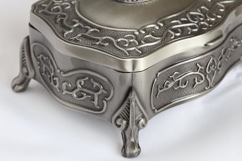 Biddy Murphy Irish Claddagh Pewter Jewelry Box, Love Loyalty Friendship, Made in Ireland in Saudi Arabia