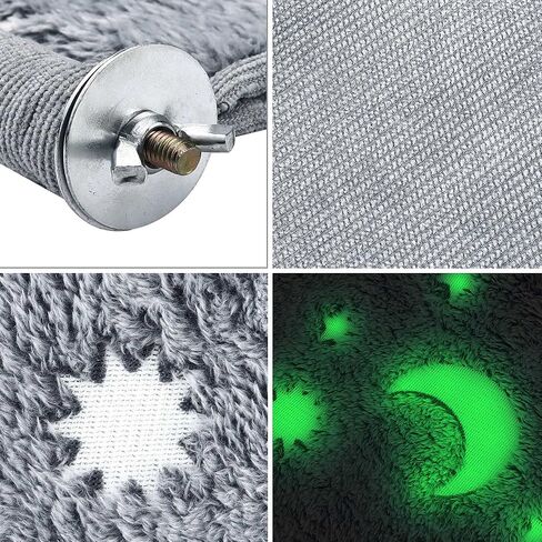 2Pack Luminous Hamster Hanging Swing Warm Bed Hammocks, Glow in The Dark Small Animal Pet Hideout House Warm Nest Moon and Star Sleeping House, Ferret Hedgehog Squirrel Guinea Pig Cage Toy Accessories in Kuwait