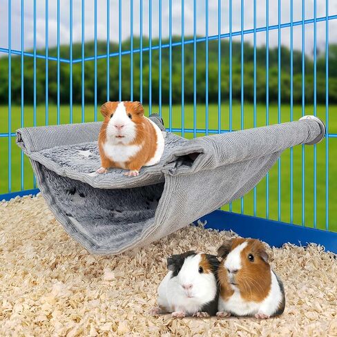 2Pack Luminous Hamster Hanging Swing Warm Bed Hammocks, Glow in The Dark Small Animal Pet Hideout House Warm Nest Moon and Star Sleeping House, Ferret Hedgehog Squirrel Guinea Pig Cage Toy Accessories in Kuwait