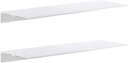 Modern Floating Shelf Wall Mounted Heavy Duty for Living Room Bedroom Bathroom, 12 Inch, Black, 2 Pack in Kuwait