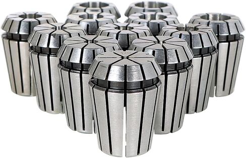 مردبير مجموعة حلقات زنبركية ER25 من 12 قطعة مقاس 1/8 - 5/8 انش لاداة الطحن CNC وماكينة النقش من الستيل الكربوني in Saudi Arabia
