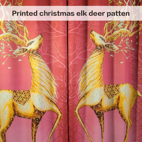 Tony's collection Blush Blackout Curtains 2 Panel Set,Curtains/Drapes Patterned,for Kids Girls Bedroom Living Room(52 x 84 Inch, Blush, 2 Panels) in Kuwait