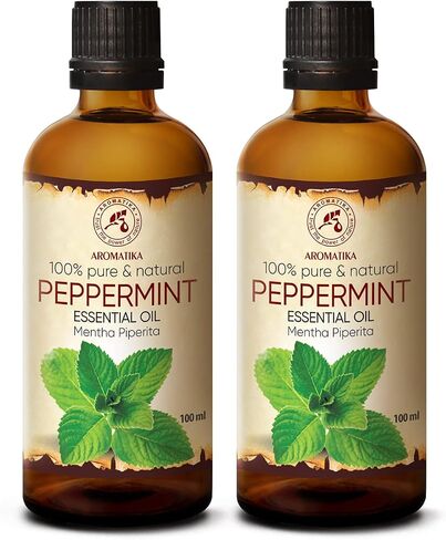 Peppermint Essential Oil 3.4 Fl Oz (100ml) - Mentha Piperita - Home Fragrance - Aromatherapy - 100% Pure & Natural Mint Oil for Body Care - Diffusers - Sauna - Relaxation - Calming in Saudi Arabia