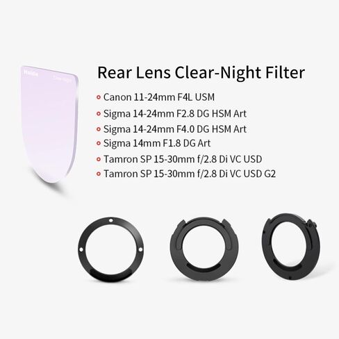 Haida Rear Lens Clear-Night Filter for Canon EF/Tamron SP/Sigma/Samyang AF Lenses in Saudi Arabia