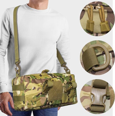 مجموعة شنطة ظهر للصيد من ديلاي مكونة من قطعتين، شنطة تخزين ادوات الصيد، شنطة جانبية مع حامل صنارة، شنطة صيد ذبابة لصيد الاسماك والمشي لمسافات طويلة والصيد وركوب الدراجات في المياه المالحة والعذبة in Kuwait