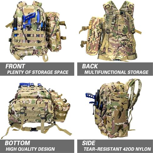 مجموعة شنطة ظهر للصيد من ديلاي مكونة من قطعتين، شنطة تخزين ادوات الصيد، شنطة جانبية مع حامل صنارة، شنطة صيد ذبابة لصيد الاسماك والمشي لمسافات طويلة والصيد وركوب الدراجات في المياه المالحة والعذبة in Kuwait