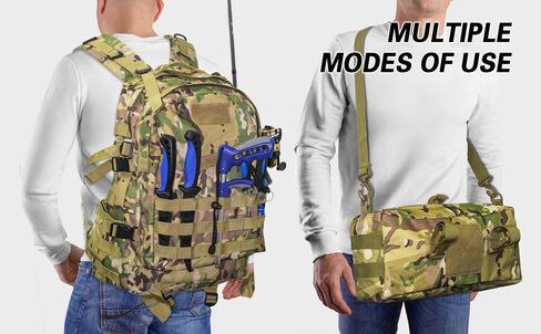 مجموعة شنطة ظهر للصيد من ديلاي مكونة من قطعتين، شنطة تخزين ادوات الصيد، شنطة جانبية مع حامل صنارة، شنطة صيد ذبابة لصيد الاسماك والمشي لمسافات طويلة والصيد وركوب الدراجات في المياه المالحة والعذبة in Kuwait