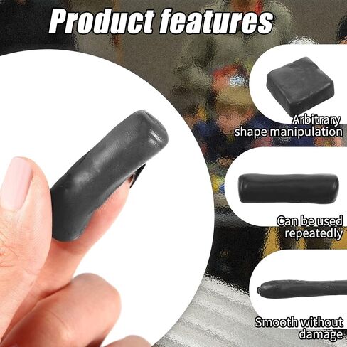 Lounsweer 3 Pcs 3 oz (90g) Tungsten Putty Weight Easy Attach Tungsten Putty Buffer Weight Putty for Easily Tune Car Weight for Fast Speed, Fly Fishing Lure Sinkers, 1 oz Each (Black) in Saudi Arabia