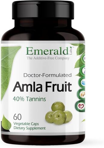 Emerald Labs - Amla Fruit Natural Source Vitamin C 60 Vegetarian Capsules 104874 in Kuwait