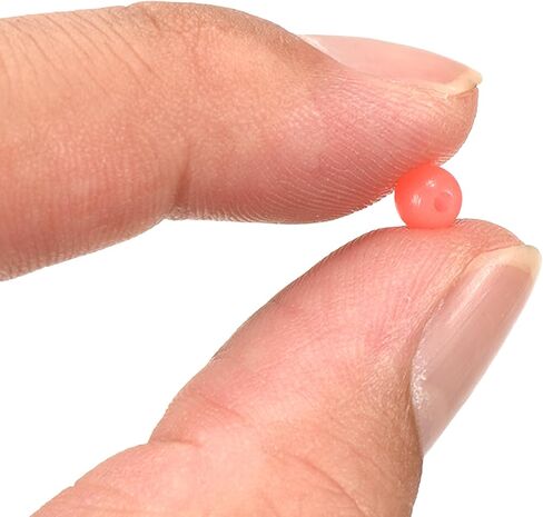 M METERXITY 200 Pcs Glow Fishing Beads - Plastic Luminous Round Soft Bait Egg Lure Rigs Apply to Outdoor Tackle Tool (5mm, Red) in Saudi Arabia