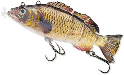 Robotic Swimming Lure,ODS Electric Fishing Lure 4 Segment Jointed Swimbait USB Rechargeable Robotic Lure for Bass Trout Pike in Kuwait