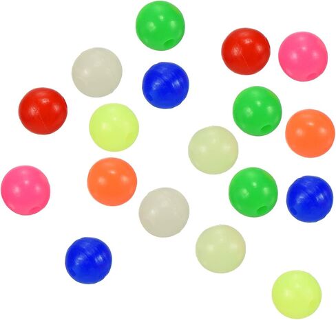 PATIKIL 8mm Fishing Beads, 1000 Pieces Plastic Fishing Bait Eggs Rig Bead Tackle Tool Round, Multicolor in Saudi Arabia