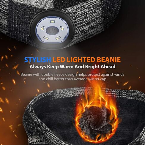 قبعة صغيرة مزودة بإضاءة LED من Stocking Stuffers - هدايا للرجال لعيد الميلاد وغطاء للمصابيح الأمامية وعيد الميلاد وأفكار تبادل الهدايا للأب in Kuwait