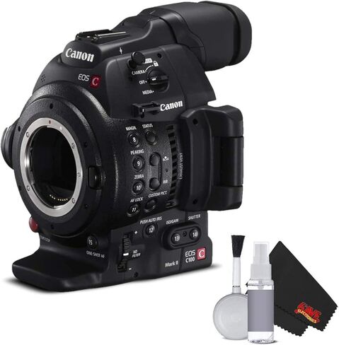 كاميرا Canon EOS C100 Mark II Cinema EOS 0202C002 مع Dual Pixel CMOS AF (الجسم) - (الإصدار الدولي) (متجدد) in Kuwait