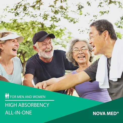 فوط لسلس البول للبالغين من نوفاميد، 15 قطعة في كل عبوة (مقاس XL) - امتصاص 2880 مل... (1) in Kuwait