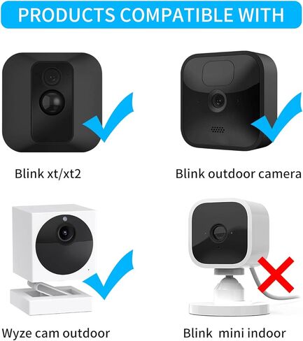 لوحة شمسية متوافقة مع كاميرا Blink Outdoor (الجيل الثالث) Blink XT XT2، بطارية مدمجة قابلة لإعادة الشحن بقدرة 5000 مللي أمبير في الساعة، لوحة شمسية 4 وات لكاميرا الأمان الخارجية (الكاميرا غير متضمنة) in Kuwait