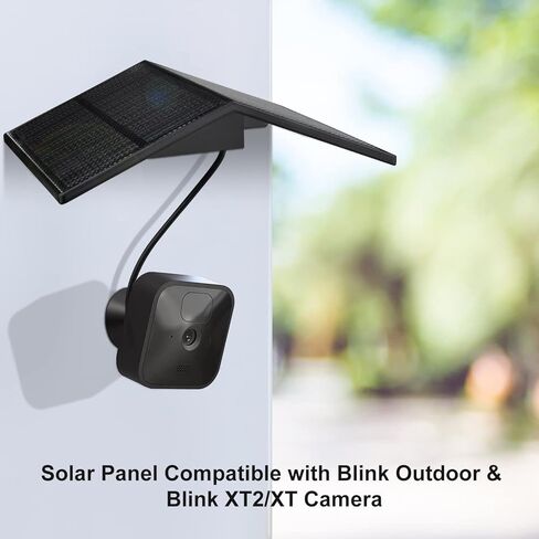 لوحة شمسية متوافقة مع كاميرا Blink Outdoor (الجيل الثالث) Blink XT XT2، بطارية مدمجة قابلة لإعادة الشحن بقدرة 5000 مللي أمبير في الساعة، لوحة شمسية 4 وات لكاميرا الأمان الخارجية (الكاميرا غير متضمنة) in Kuwait