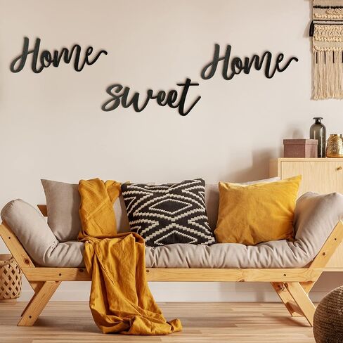 Home Sweet Home Wooden Sign Rustic Home Decor Sign Wooden Home Sign Wall Hanging Decor Home Sweet Home 3D Wall Art Sign Wood Home Decor for Home Living Room Bedroom Kitchen in Saudi Arabia