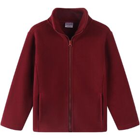 Noomelfish Girls Full Zip Soft Polar Fleece Jacket Outerwear Coat With Pockets (5-14 Years)