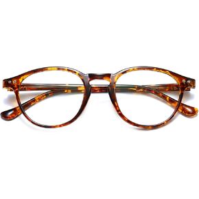 Blue Light Blocking Glasses Vintage Round Frame Eyeglasses for Women Men Black in Kuwait