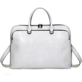 Blofinche Laptop Messenger shoulder bag: Genuine Leather work Briefcase 13.3 15.6 inch designer handbag