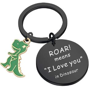 TGBJE Dinosaur Gift T-Rex Gift ROAR Means I Love You In Dinosaur Keychain Couple Gift Dinosaur Lover Gift