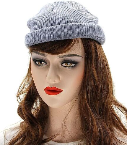 KNITDAY Fisherman Beanie Trawler Sailor Skullcap Knit Short Hat Unisex in Kuwait