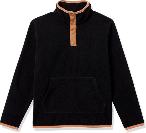 Amazon Essentials Boys' Polar Fleece Snap Placket Pullover Jacket in Saudi Arabia