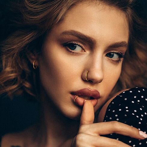 MILACOLATO 5 قطع G23 حلقات الأنف من التيتانيوم الأطواق 20 جرام 18 جرام 16 جرام حلقات ثقب الجسم للحاجز الغضروف دايث روك الشفاه الزنمة الحلزون محارة الأذن فص الأذن أقراط هيبوالرجينيك ثقب الأنف مجوهرات النساء الرجال in Kuwait