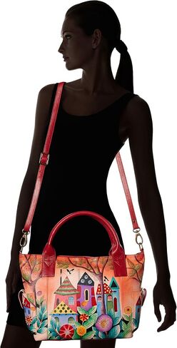 Anna by Anuschka Zip-top Organizer with Outside Side Pockets in Kuwait
