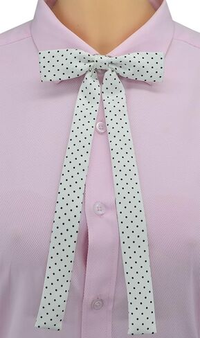 Women Long Pre Bow Tie, Adjustable Ladies Western Satin Neck Ties For T-shirt Decoration Valentine's Day Gift WT-01 in Kuwait