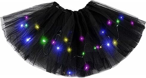 RELBCY LED Tutu Skirt Light Up Ballet Skirt Layered Tulle Tutus Party Dance Costume for Women and Girls in Kuwait