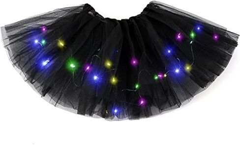 RELBCY LED Tutu Skirt Light Up Ballet Skirt Layered Tulle Tutus Party Dance Costume for Women and Girls in Kuwait