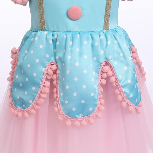 IDOPIP Carnival Circus Costume for Kids Baby Girls Romper Tutu Dress Princess Birthday Party Dress up with Headband Outfit in Kuwait
