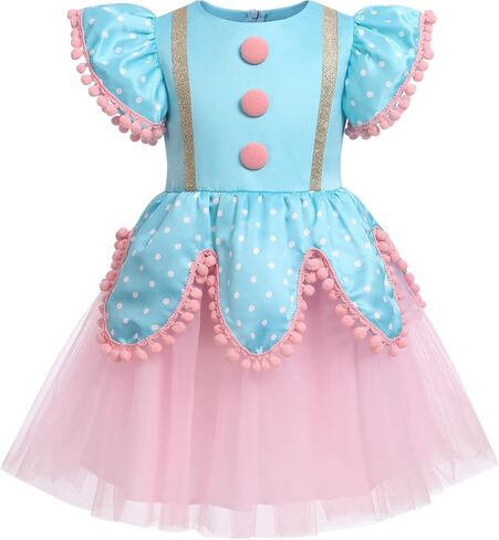 IDOPIP Carnival Circus Costume for Kids Baby Girls Romper Tutu Dress Princess Birthday Party Dress up with Headband Outfit in Kuwait