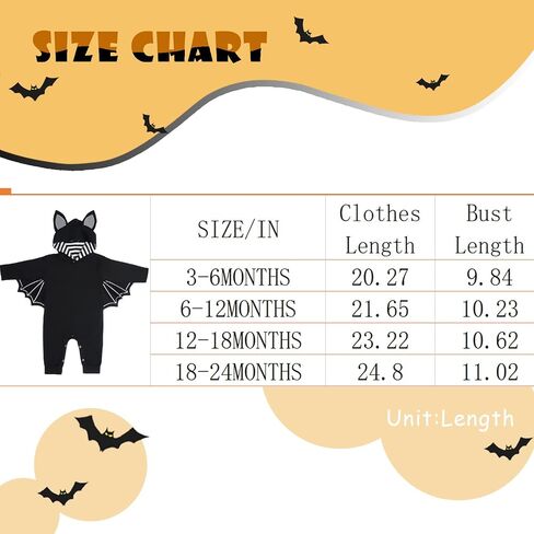 Baby Bat Costume My 1st Halloween Outfit Pumpkin Newborn Baby Boy Costume Black Bat Bodysuit Long Sleeve Romper With Hats in Kuwait