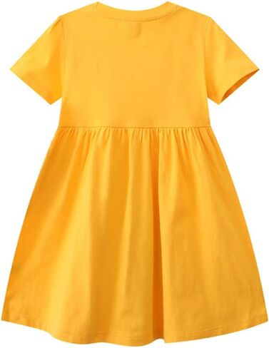 2-8 Years Girls Dresses Toddler Casual Summer Dress Cute A-line Dress for Home School in Kuwait
