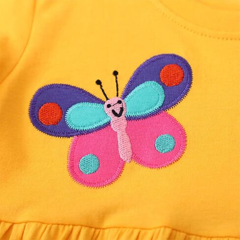2-8 Years Girls Dresses Toddler Casual Summer Dress Cute A-line Dress for Home School in Kuwait